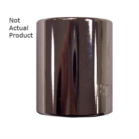 K-Tool International 3/8" Drive, 6mm Metric Socket, 12 Points, SOCKET SHORT 3/8 Dr, 12PT. 6mm KTI-27506